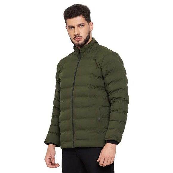 OKANE Men's Olive Green Lightweight Puffer Jacket Size XL - Picture 7 of 7